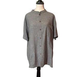 Yak & Yeti Button Down Cotton Top XL